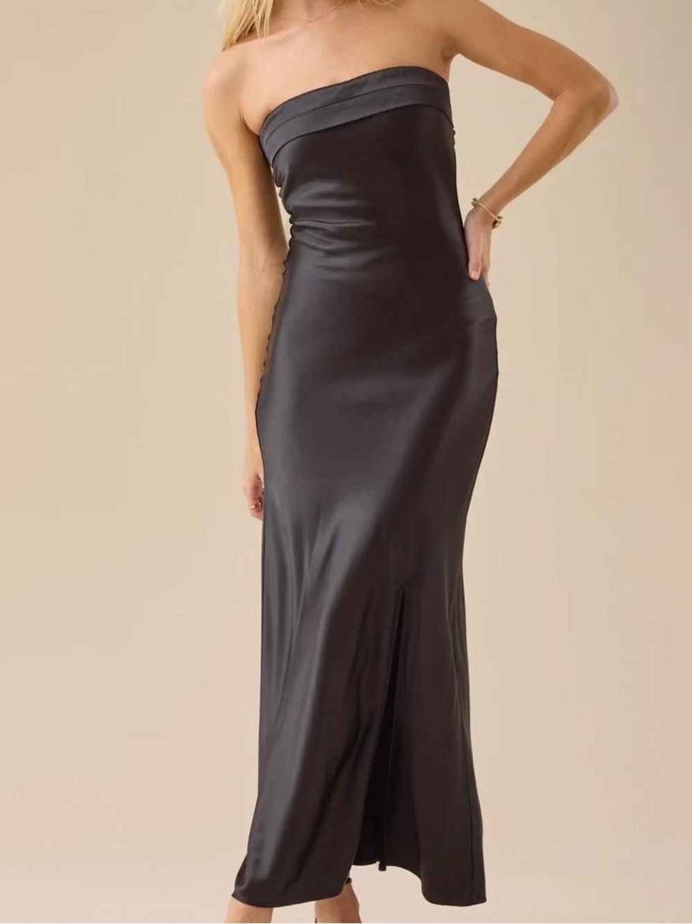 Altar’d state black silk dress